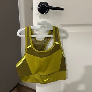 Nike Lime Green Mesh Sports Bra